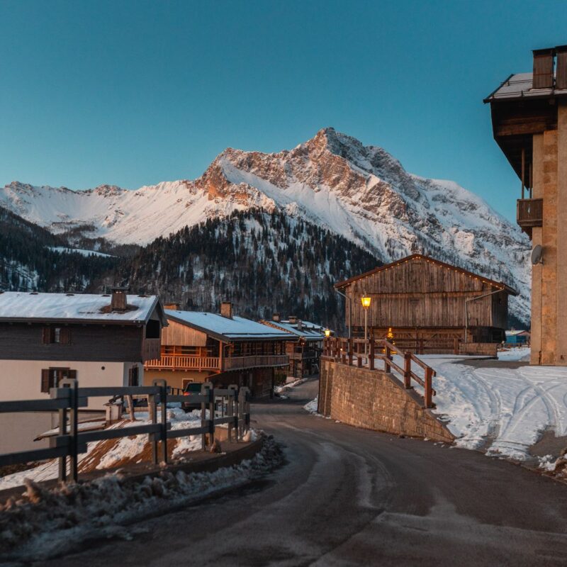 Panorama invernale Sauris di Sopra