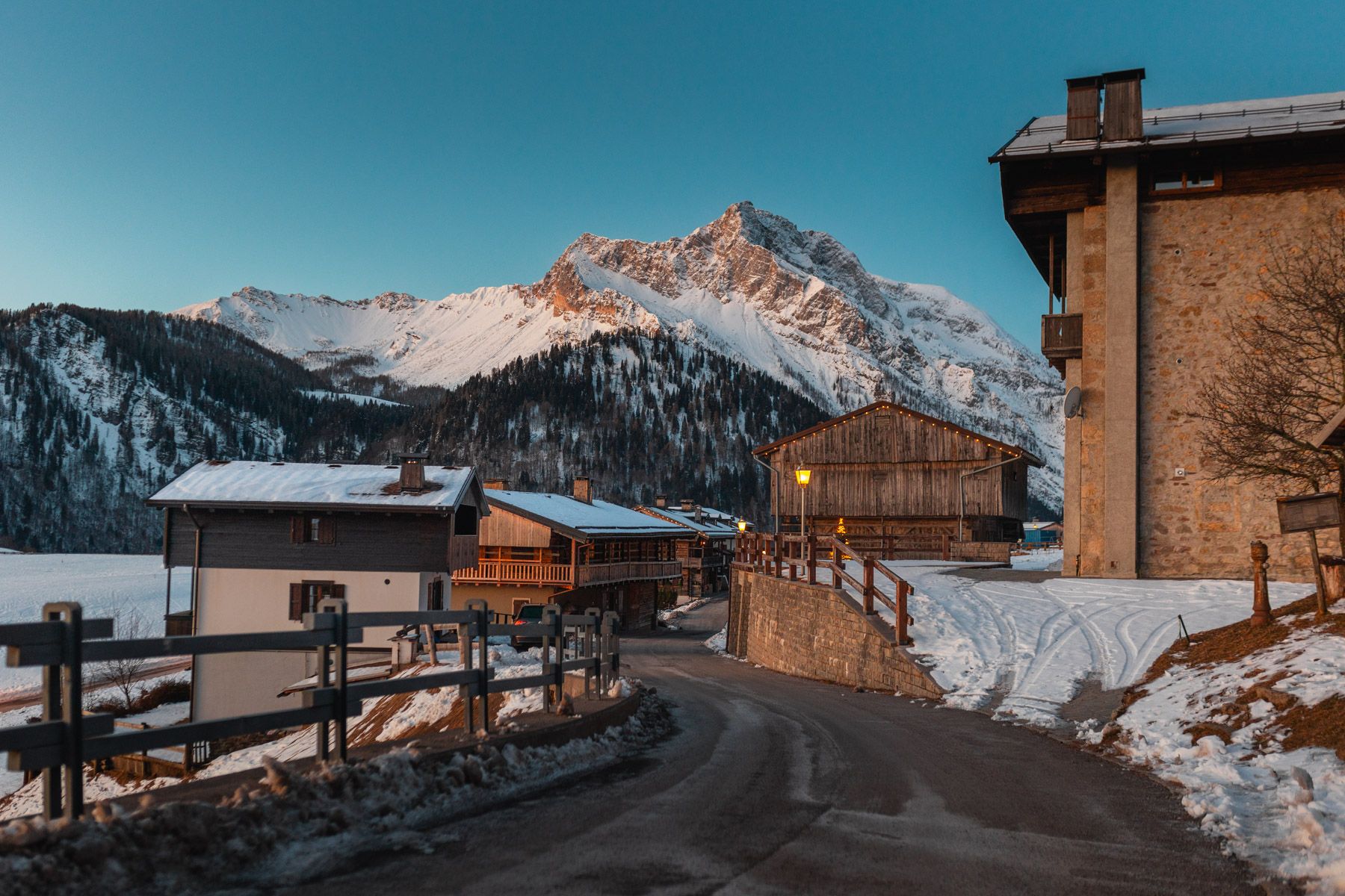 Panorama invernale Sauris di Sopra